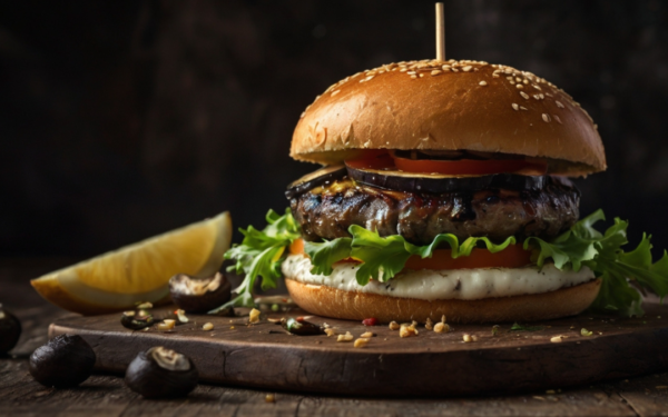Hambúrguer de Cogumelos Portobello: Sabor Intenso e 100% Vegetariano