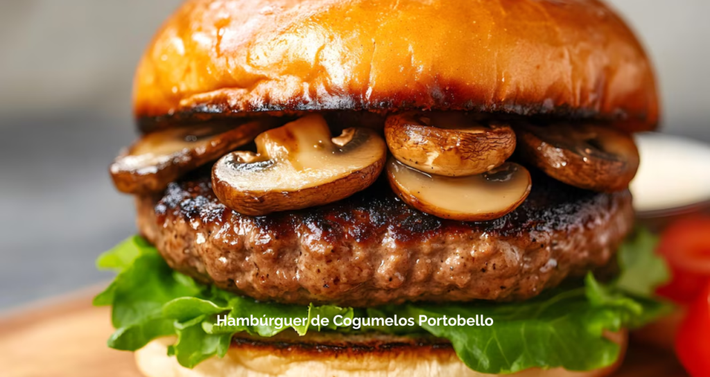 Hambúrguer de Cogumelos Portobello