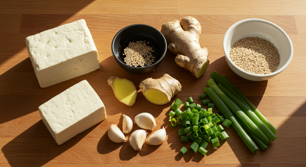 Hambúrguer vegano de tofu