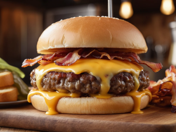 ð Burger Americano: Receita Clássica com Queijo e Bacon