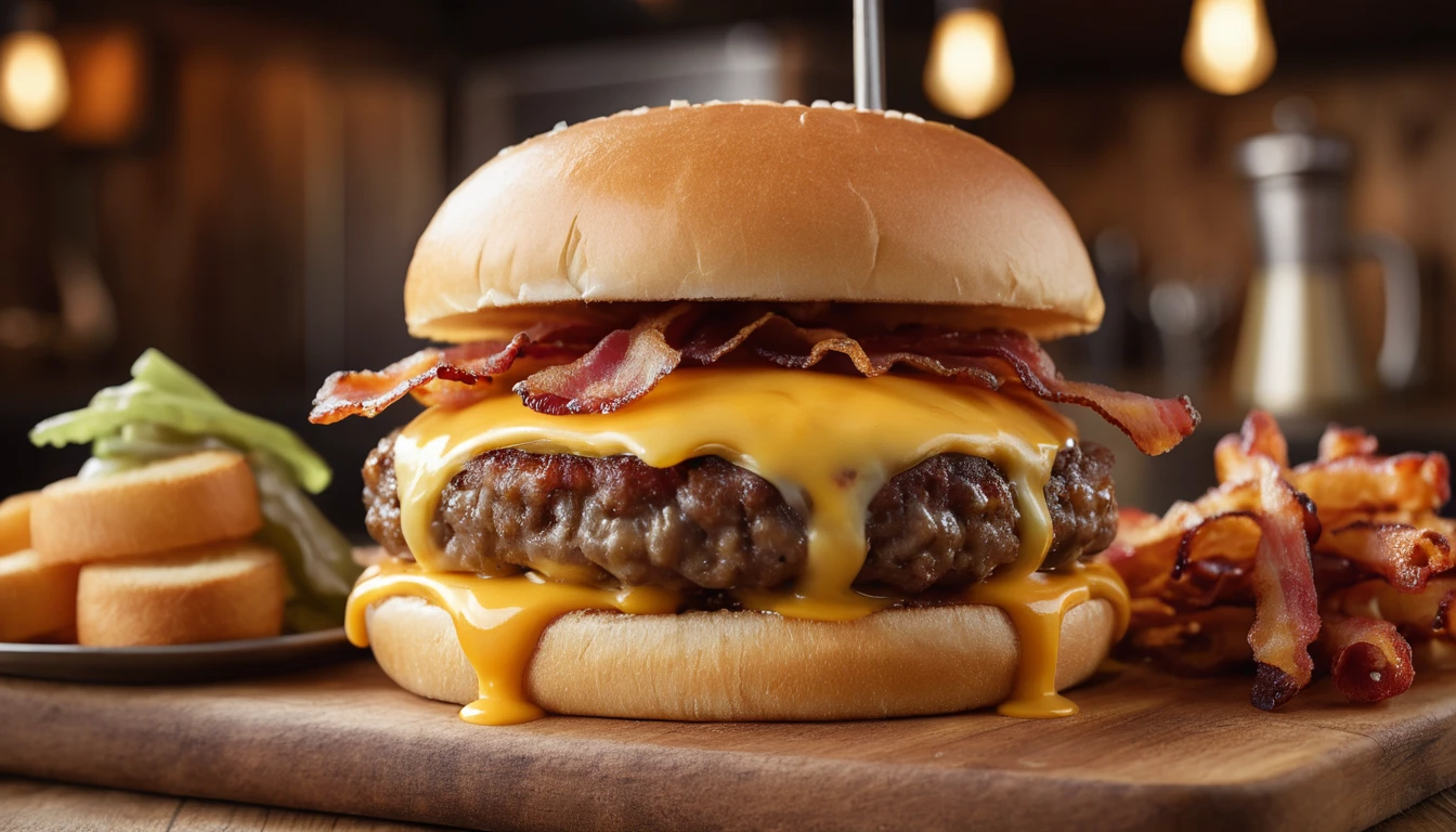 ð Burger Americano: Receita Clássica com Queijo e Bacon
