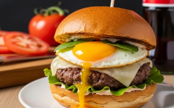 X-Burguer Raiz com Ovo e Vinagrete