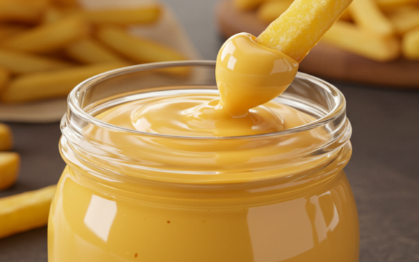 Molho de Queijo Cheddar Cremoso Estilo Fast Food