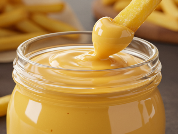 Molho de Queijo Cheddar Cremoso Estilo Fast Food