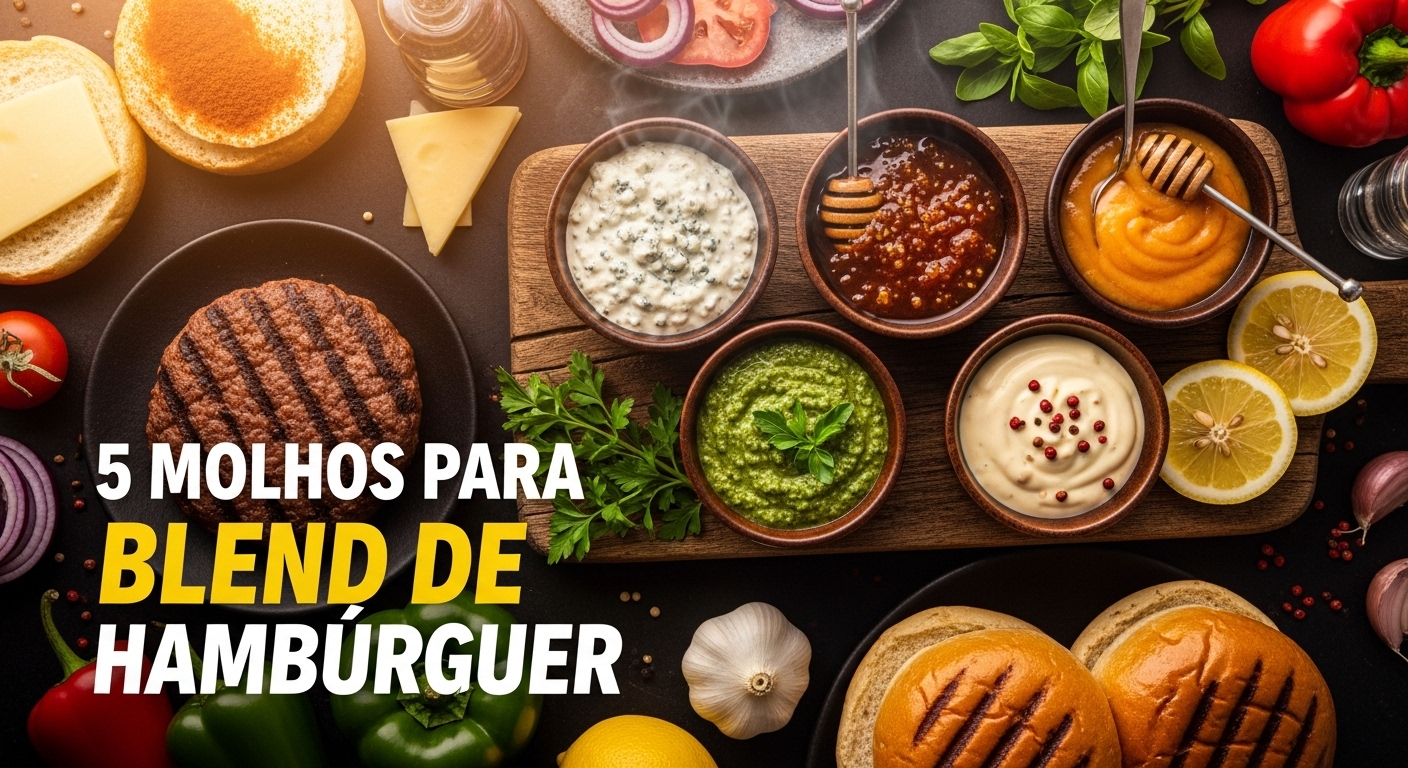 5 Molhos para Blend de Hambúrguer Artesanal
