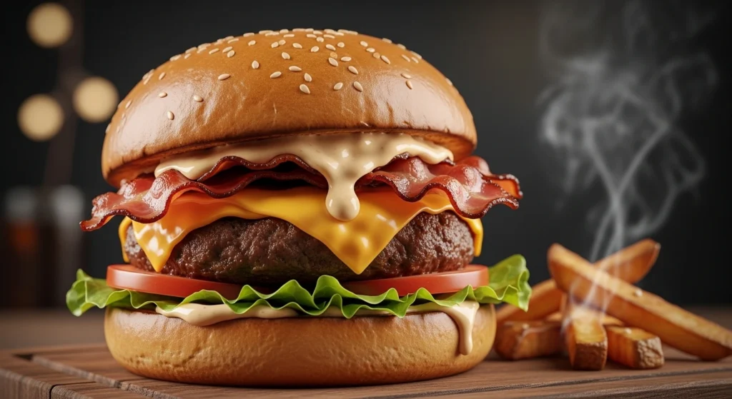 X-Bacon Supremo com Maionese de Alho Defumado