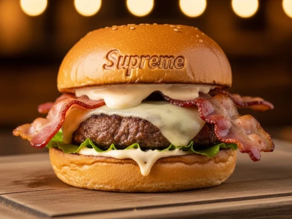 Receita de X-Bacon Supremo com Maionese de Alho Defumado