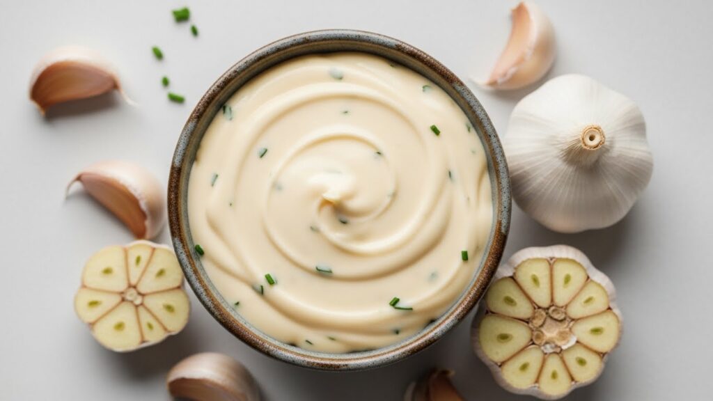 maionese de alho e picles caseiro para Hambúrguer artesanal de costela suína desfiada