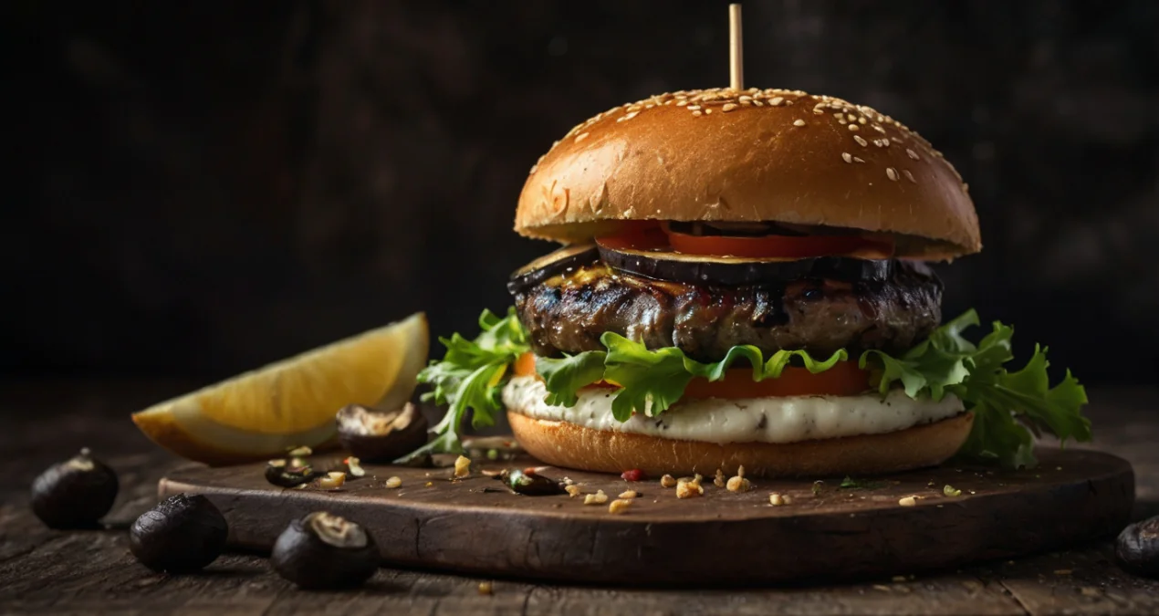 Hambúrguer de Cogumelos Portobello: Sabor Intenso e 100% Vegetariano